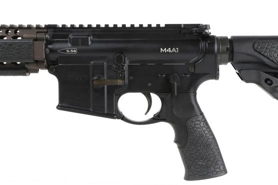 The Daniel Defense 5.56 AR15 has forged receivers with a black hardcoat anodized finish